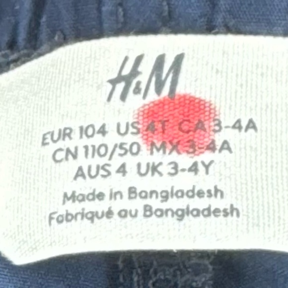 H&M Boys Navy Blue Shorts | Size 4T - Picture 4 of 4